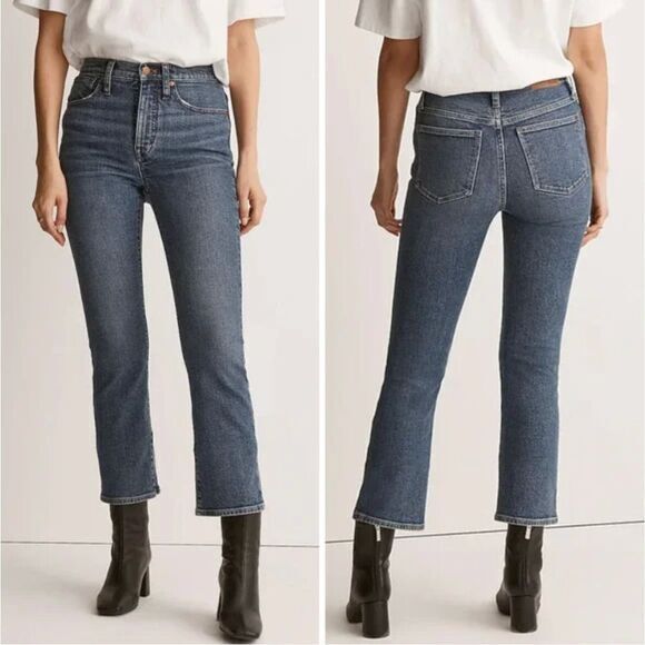 NEW Madewell Tall Cali Demi-Boot Jeans in Glenside Wash, 28T‎ - Picture 1 of 16